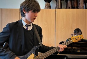 SM bass guitar